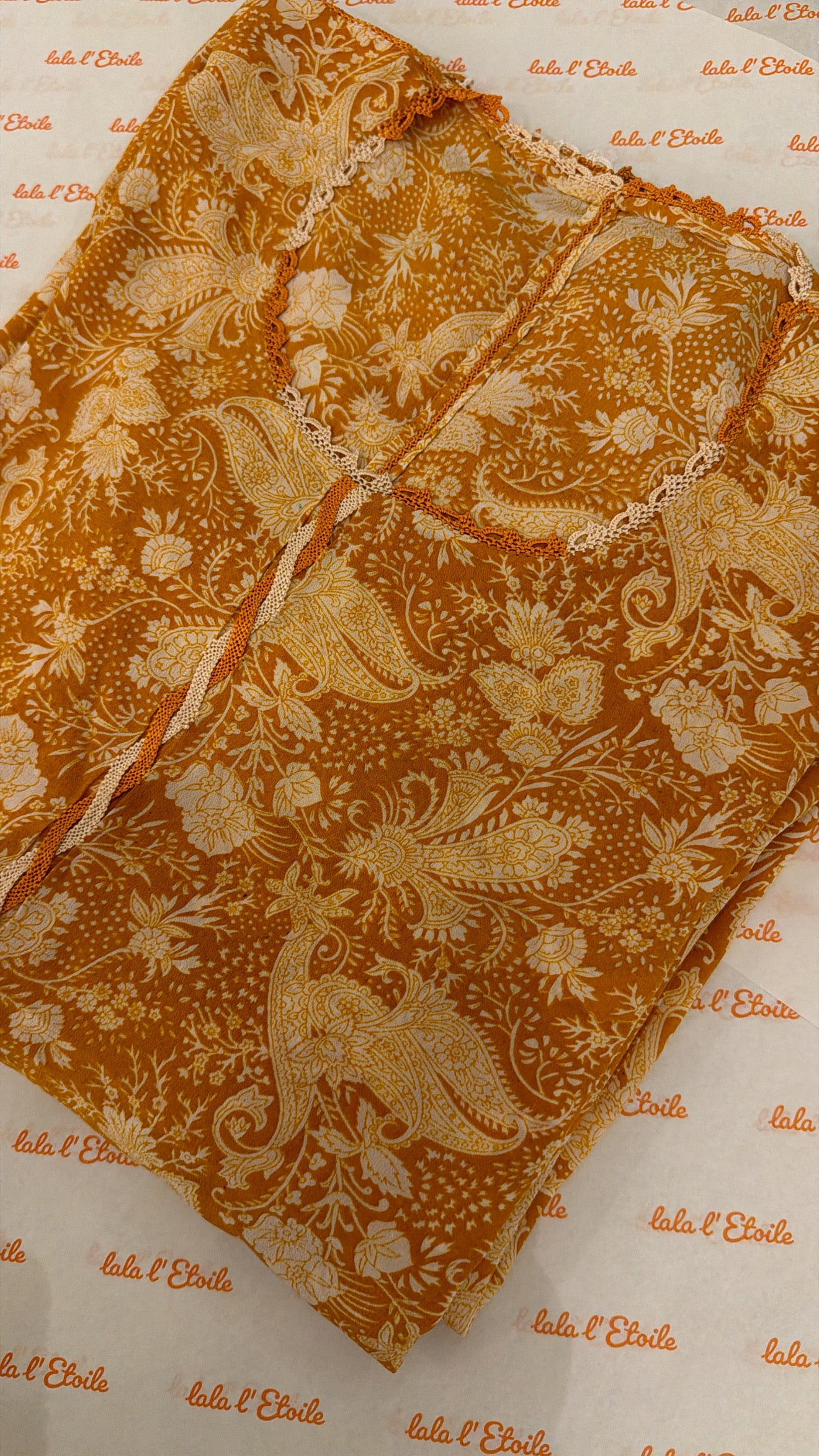 Yellow Crepe Silk