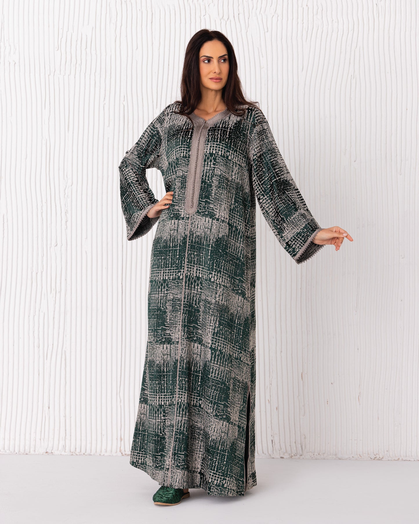 Dark Green Kaftan - One Piece