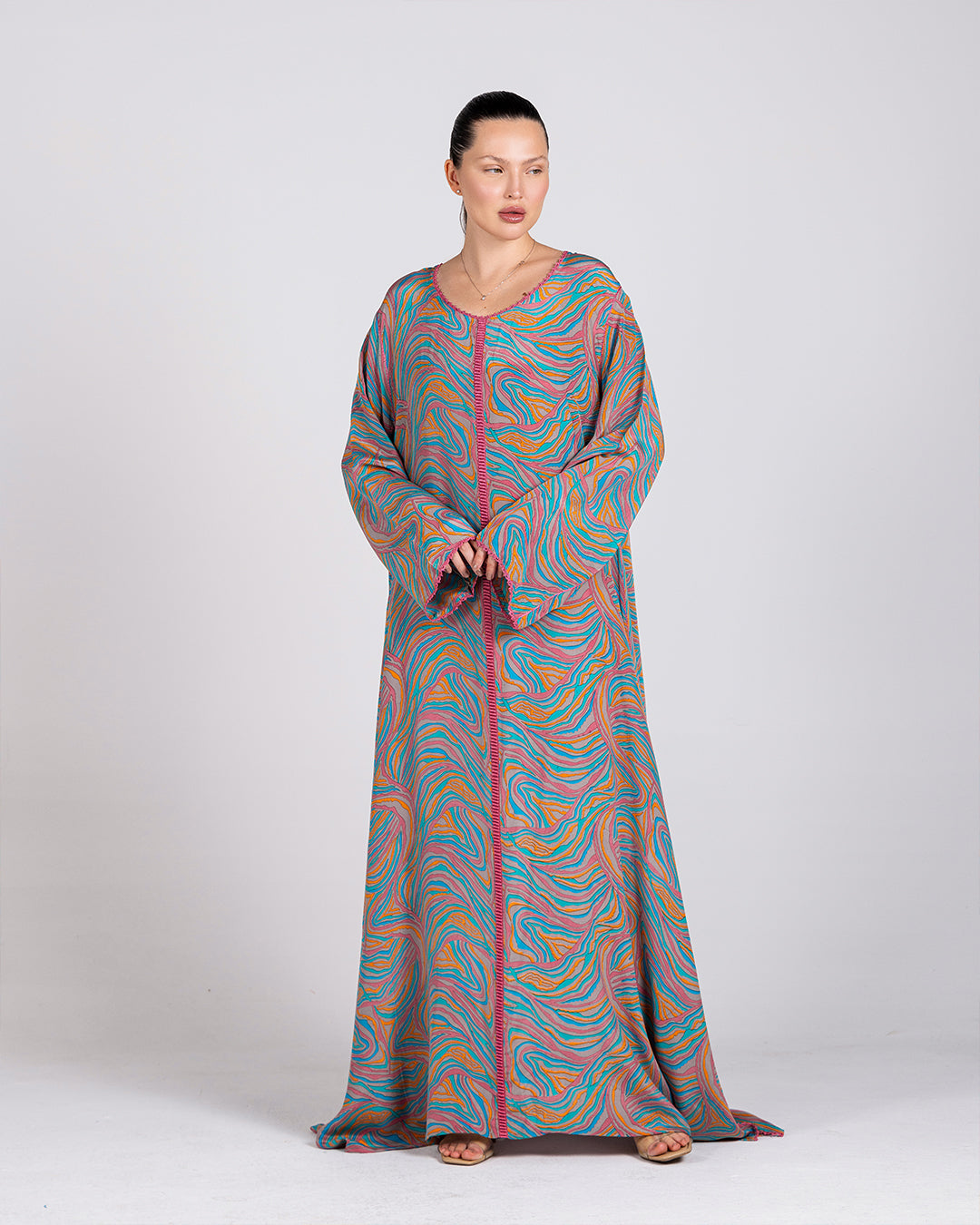 Mixed Grey Kaftan