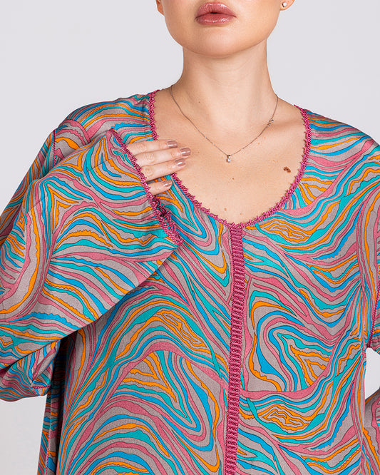 Mixed Grey Kaftan