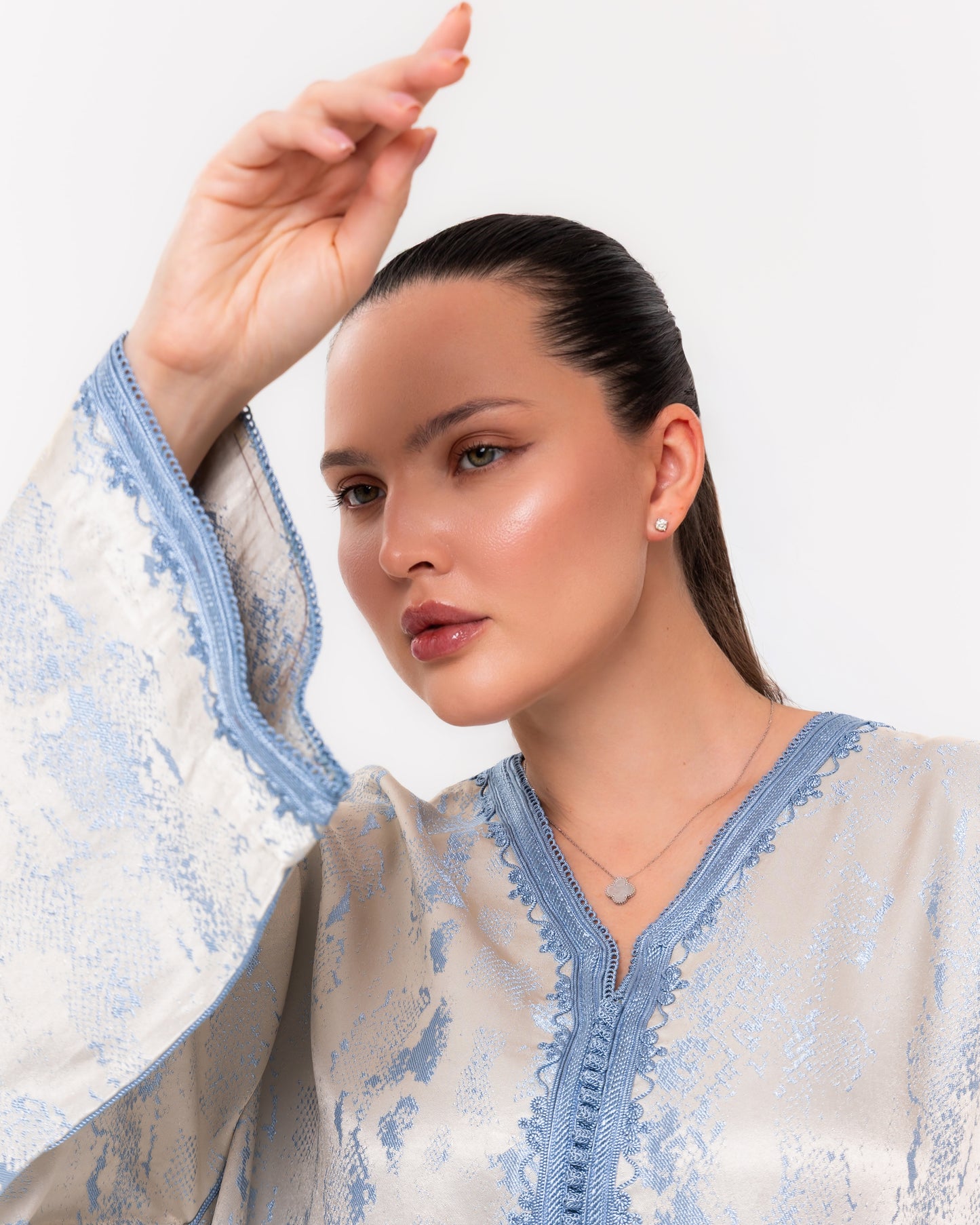 Silver & Blue Caftan